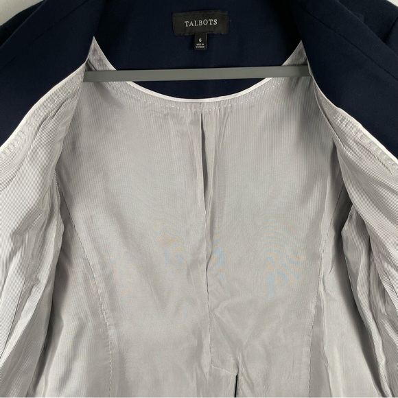 TALBOTS CLASSIC BLAZER | Navy | Size 6 - Picture 6 of 8